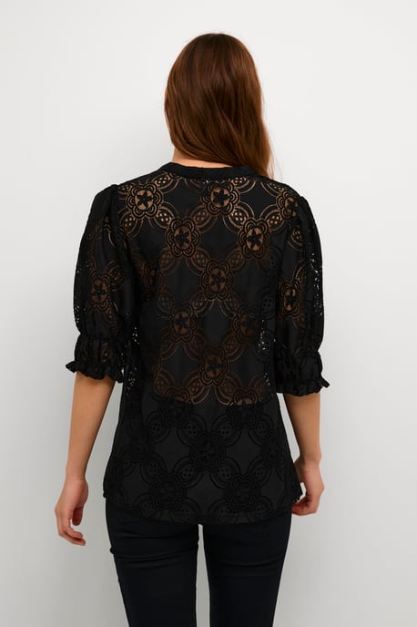 Langarm-Bluse Relaxed fit Blac - Image 5