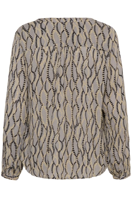 Langarm-Bluse Regular fit Grey/Black Graphic Simili grey - Image 5