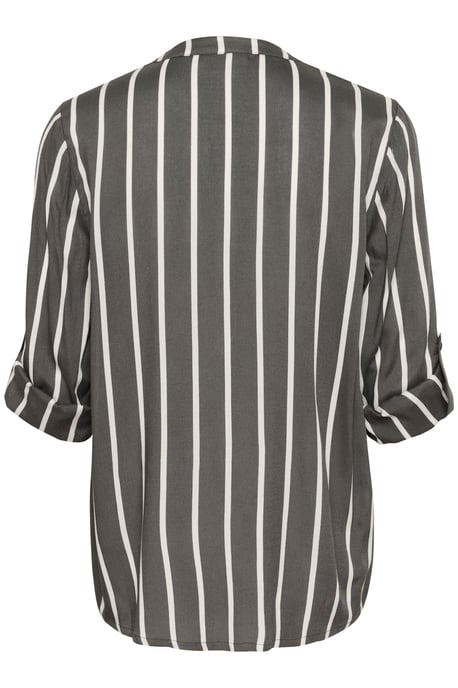 Langarm-Bluse Regular fit Black Oyster/Chalk Stripe black white - Image 5