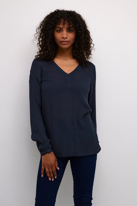 Langarm-Bluse Regular fit Midnight Marine - Image 2
