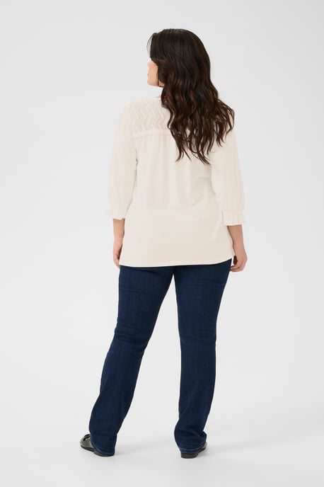 Langarm-Bluse Regular fit Chalk white - Image 2
