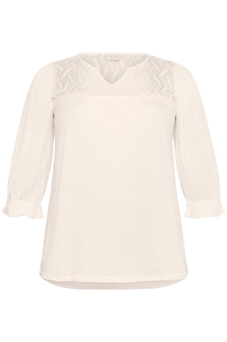 Langarm-Bluse Regular fit Chalk white - Image 4