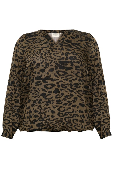 Langarm-Bluse Regular fit Major Brown_Black Leopard - Image 4