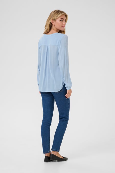 Langarm-Bluse Regular fit Soft Chambray blue - Image 2