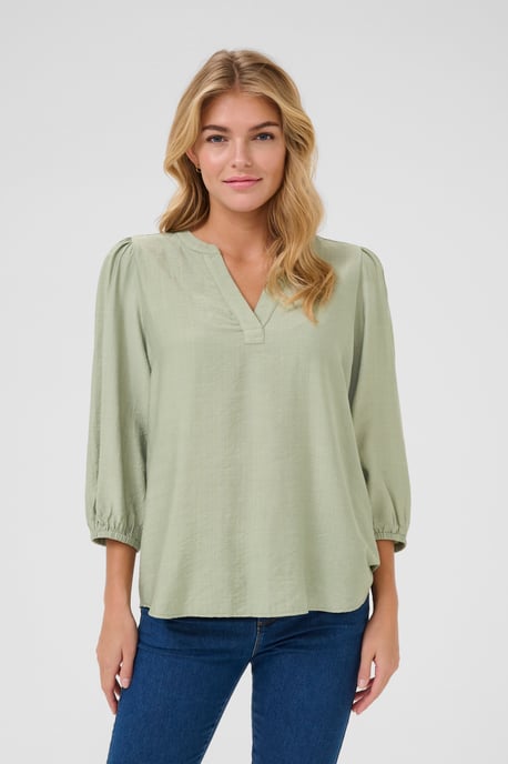 Langarm-Bluse Regular fit Desert Sage CC light green - Image 3