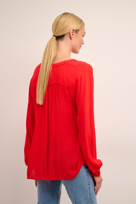 Langarm-Bluse Regular fit Fiery Red - Image 5
