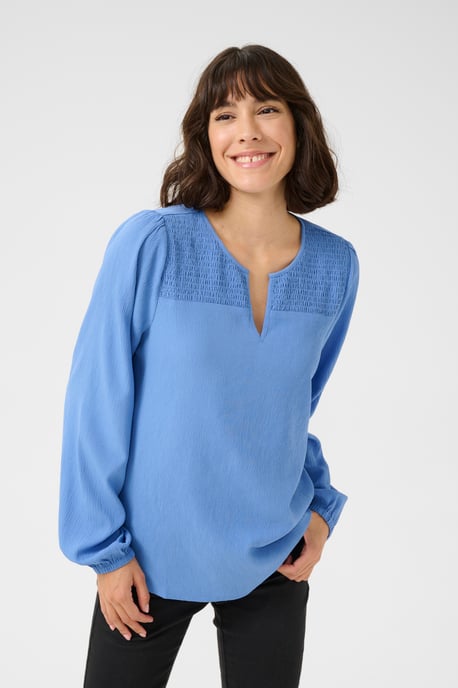 Langarm-Bluse Regular fit Ebb and Flow blue - Image 3