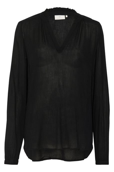 Langarm-Bluse Regular fit Black Deep - Image 4
