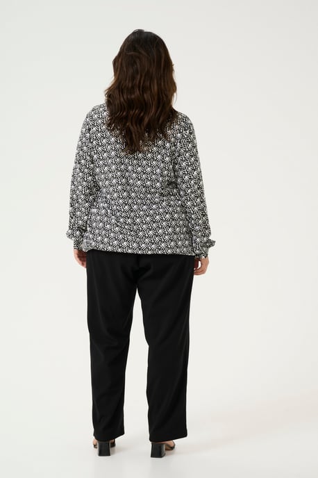 Langarm-Bluse Regular fit Black/Moonstruck Retro Print black darkgrey - Image 2