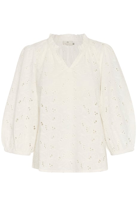 Langarm-Bluse Regular fit Chalk white - Image 4