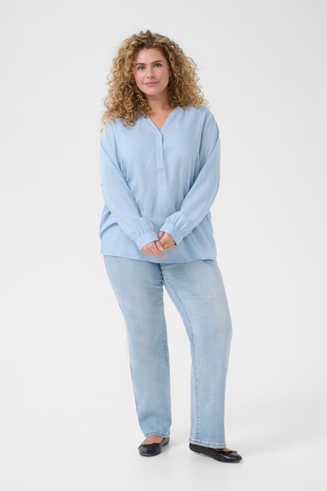 Langarm-Bluse Regular fit Moonstruck / Black Stripe beige - Image 3