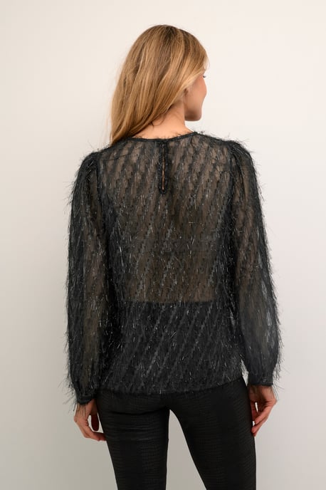 Langarm-Bluse Relaxed fit Blac - Image 4