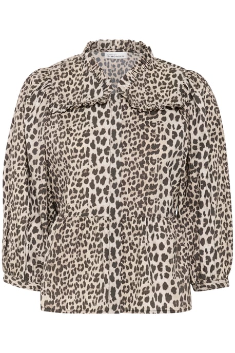 Langarm-Bluse Feminine Ulrike print - Simply taupe grey - Image 4