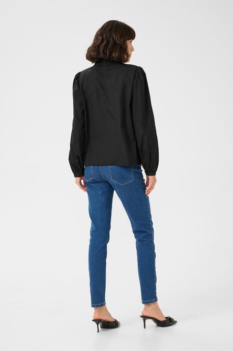 Langarm-Bluse Regular fit Black - Image 3