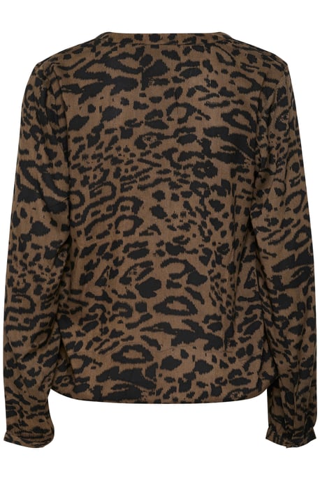 Langarm-Bluse Regular fit Major Brown/Black Leopard - Image 5