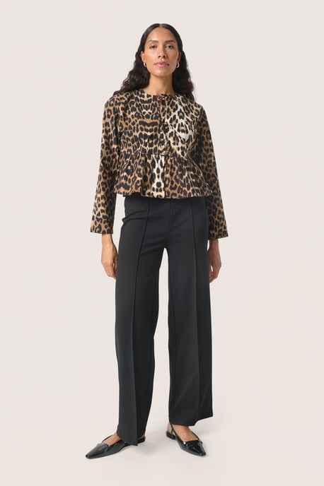 Langarm-Bluse Feminine Form Leopard Pattern - Image 2