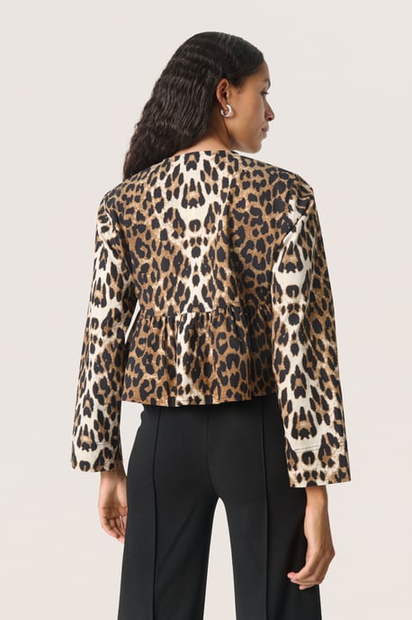 Langarm-Bluse Feminine Form Leopard Pattern - Image 3