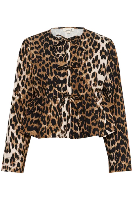 Langarm-Bluse Feminine Form Leopard Pattern - Image 4