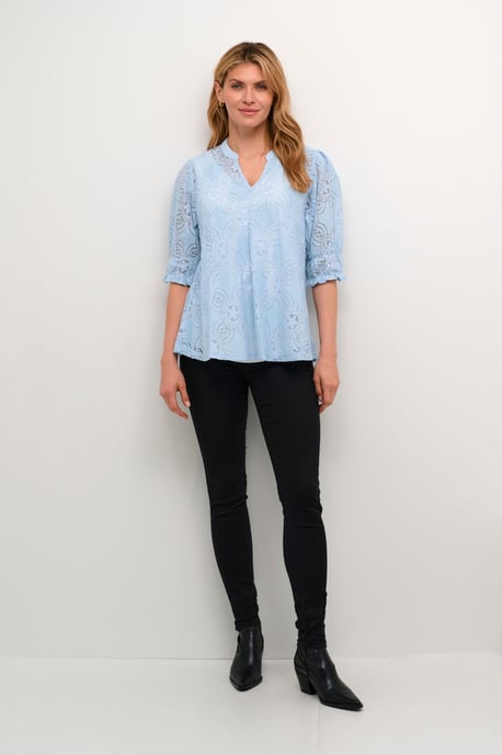 Langarm-Bluse Relaxed fit Cashmere Blue - Image 2