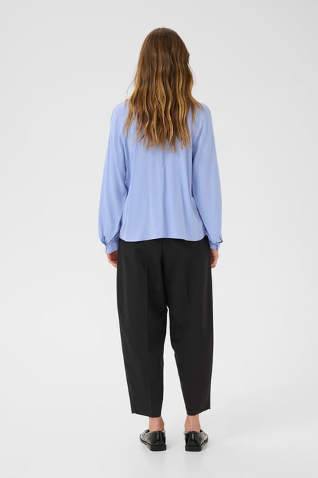 Langarm-Bluse Gerade Passform Cornflower - Image 2