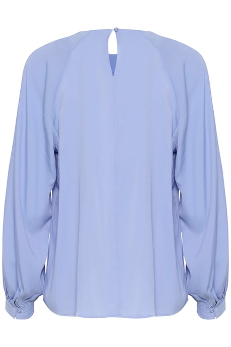 Langarm-Bluse Gerade Passform Cornflower - Image 5