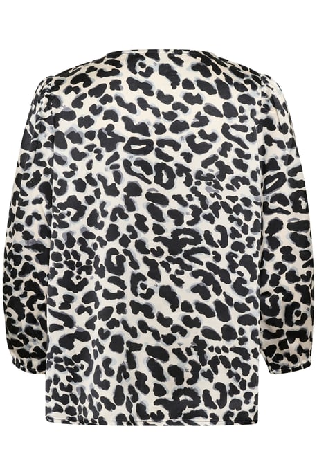 Langarm-Bluse Loose fit Grey Leopard - Image 5