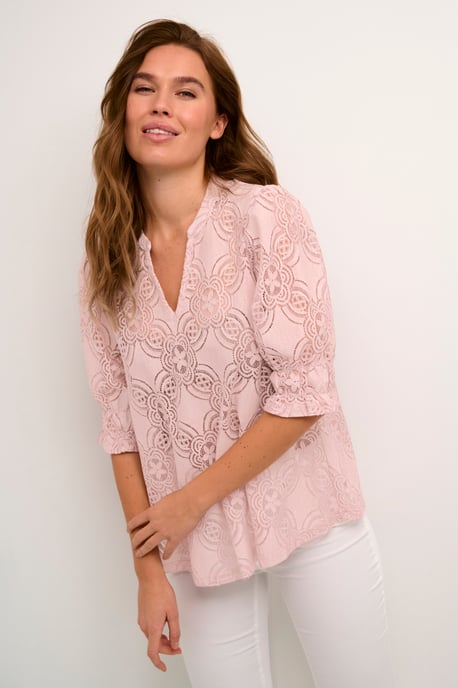 Langarm-Bluse Relaxed fit Pale Mauve rose - Image 4