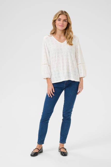 Langarm-Bluse Regular fit Chalk CC. - Image 1