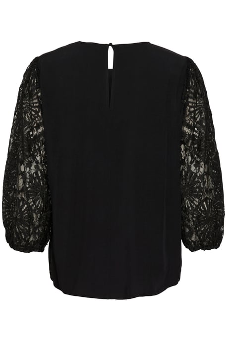 Langarm-Bluse Regular fit Black - Image 5