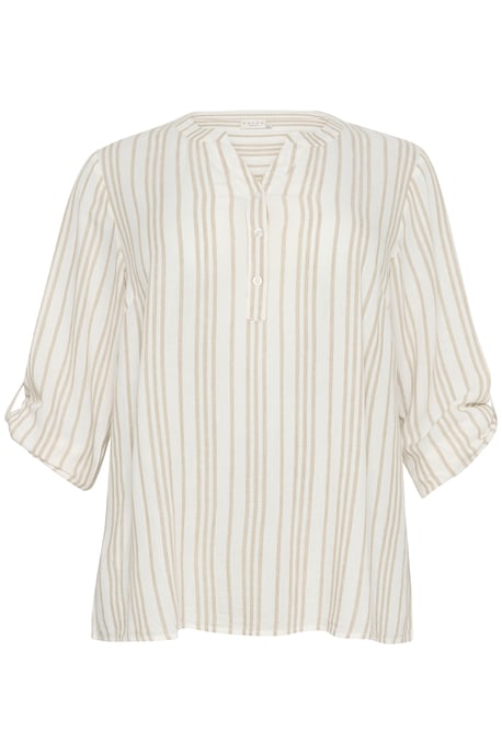 Langarm-Bluse Regular fit Chalk / Chinchilla Stripe - Image 4