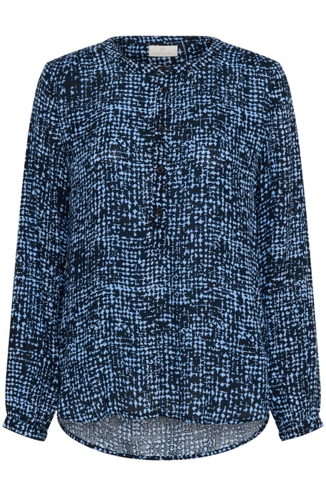 Langarm-Bluse Regular fit Midnight/Blue Graphic Dot - Image 4