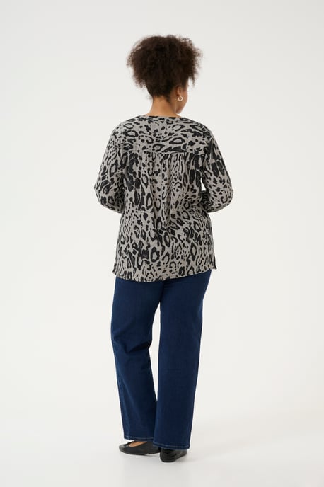 Langarm-Bluse Regular fit Moonstruck / Black Animal animal - Image 2