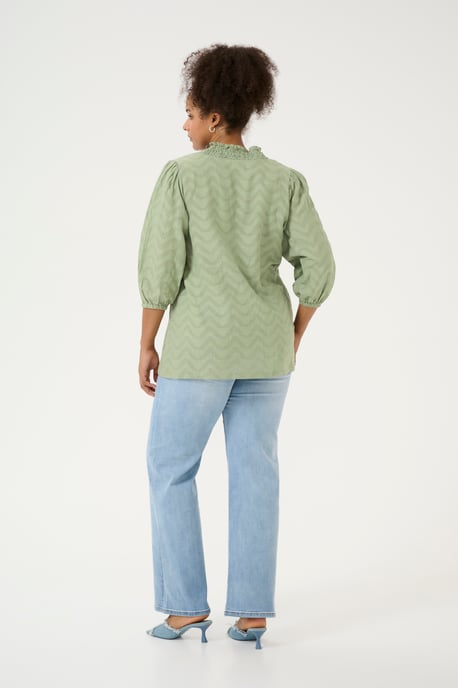 Langarm-Bluse Regular fit Oil Green - Image 2