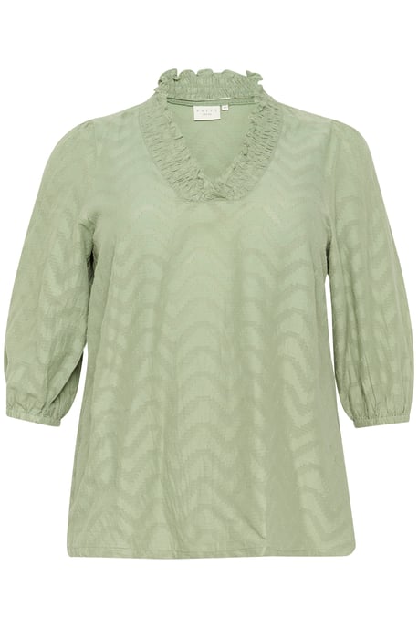Langarm-Bluse Regular fit Oil Green - Image 4