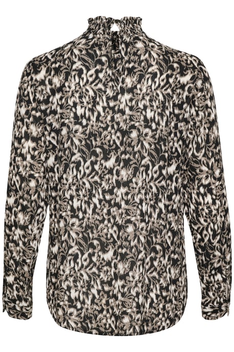 Langarm-Bluse Regular fit Black/ElefantS. GraphicFlower - Image 5