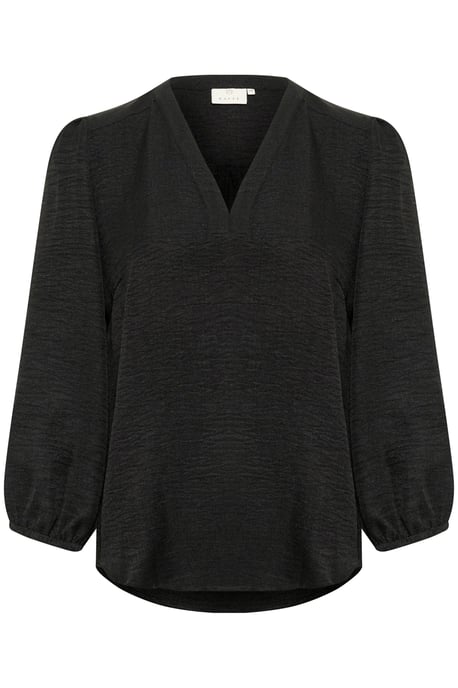 Langarm-Bluse Regular fit Black  - Image 4
