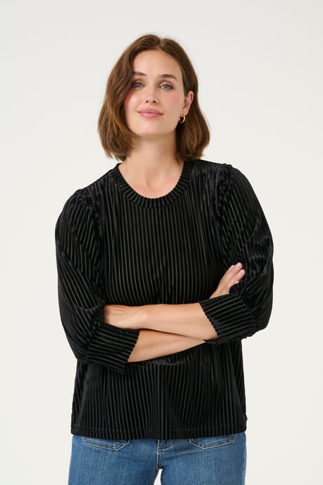 Langarm-Bluse Loose fit Black Deep CC. black - Image 3