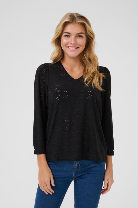 Langarm-Bluse Regular fit Black Deep CC. black - Image 3