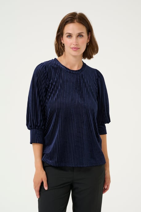 Langarm-Bluse Loose fit Midnight Marine  - Image 3