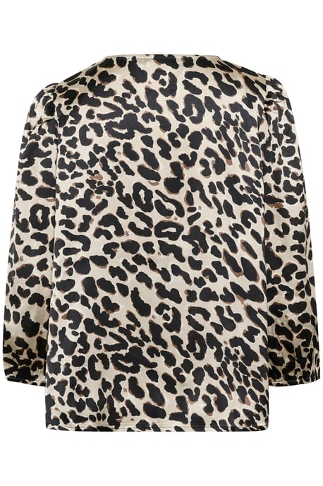 Langarm-Bluse Loose fit Brown Leopard - Image 5