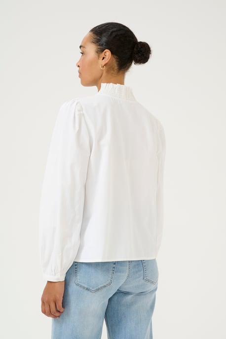 Langarm-Bluse Regular fit Chalk white - Image 3