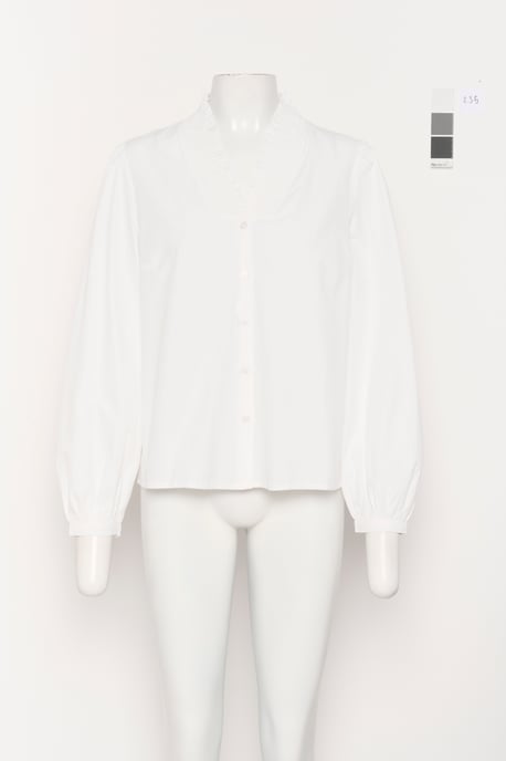Langarm-Bluse Regular fit Chalk white - Image 4