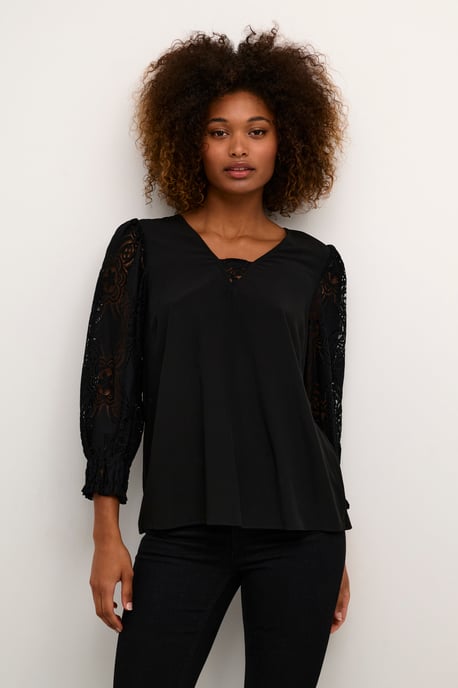 Langarm-Bluse Relaxed fit Blac - Image 5