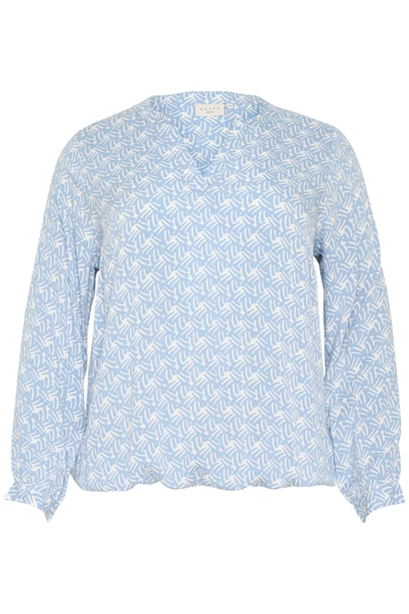 Langarm-Bluse Regular fit Blue/Moonstruck Print - Image 4