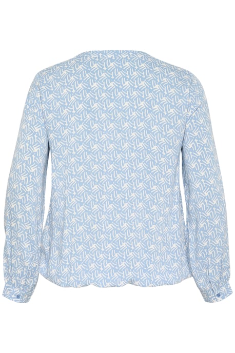 Langarm-Bluse Regular fit Blue/Moonstruck Print - Image 5