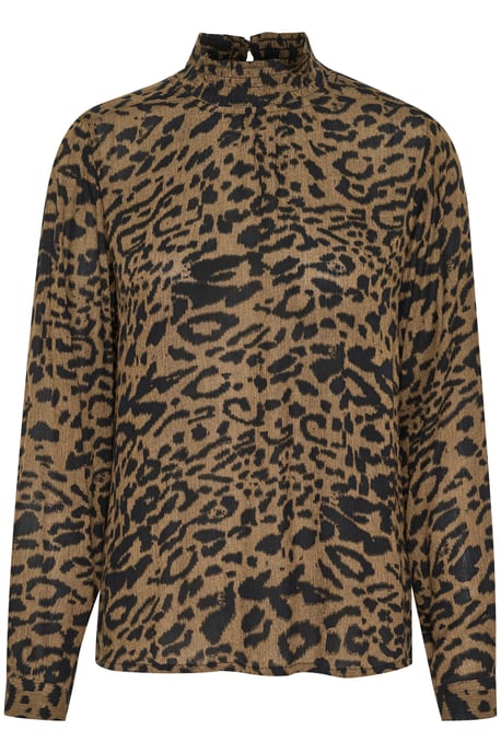 Langarm-Bluse Regular fit Major Brown/Black Leopard - Image 4