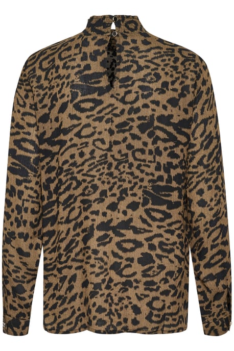 Langarm-Bluse Regular fit Major Brown/Black Leopard - Image 5