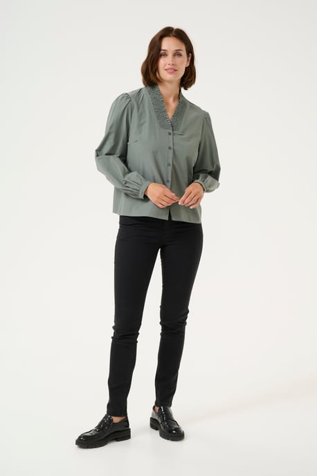 Langarm-Bluse Regular fit Balsam Green - Image 1
