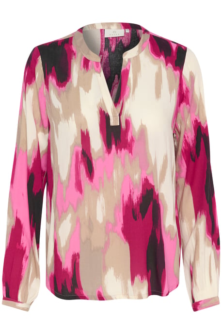 Langarm-Bluse Regular fit Pink Abstract Print - Image 4