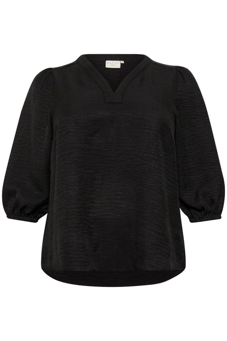Langarm-Bluse Regular fit Black - Image 4